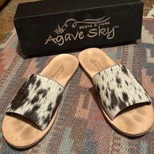 Agave Sky Nadia Sandal Sz 9 - Chocolate Cowhide